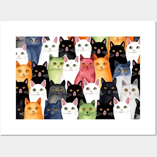 Cats everywhere Posters and Art